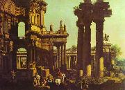 Bernardo Bellotto Ruins of a Temple France oil painting reproduction